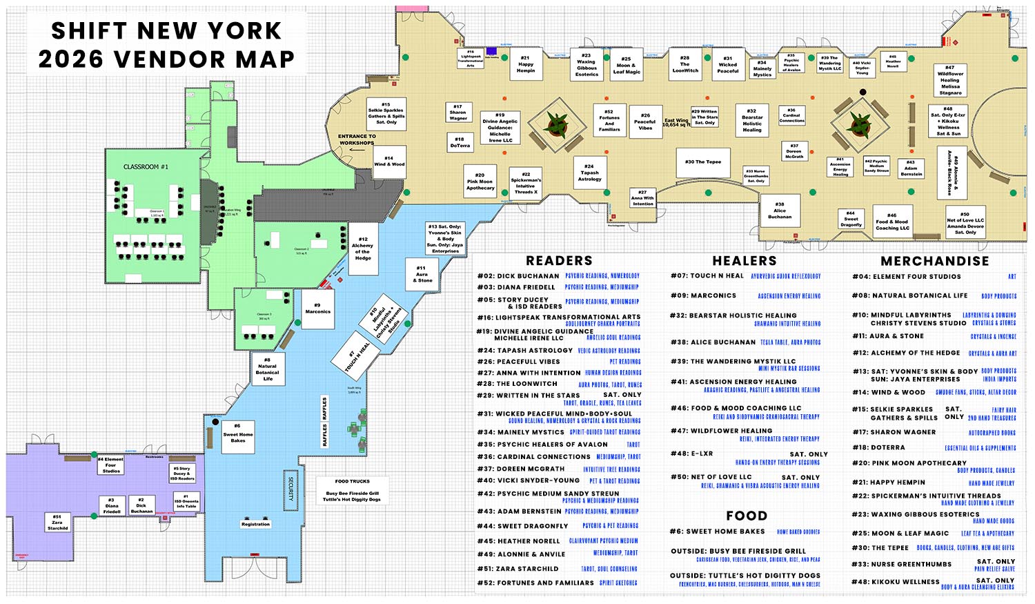 SHIFT NY 2026 Vendor Map